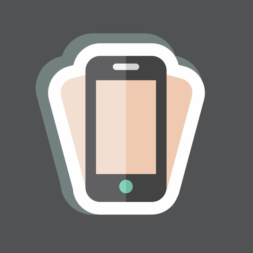 Sticker Smartphone Shake. suitable for web interface symbol. simple design editable. design template vector. simple symbol illustration vector