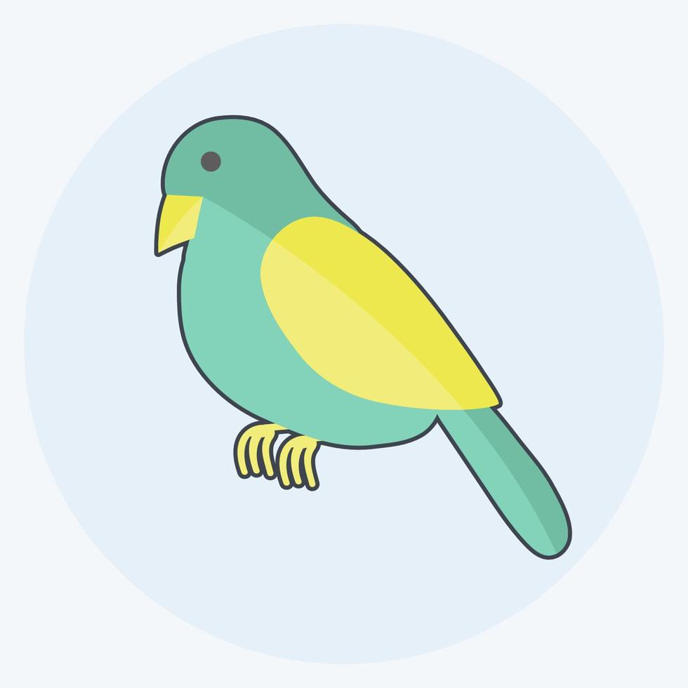 Icon Bird. suitable for animal symbol. flat style. simple design editable. design template vector. simple symbol illustration vector