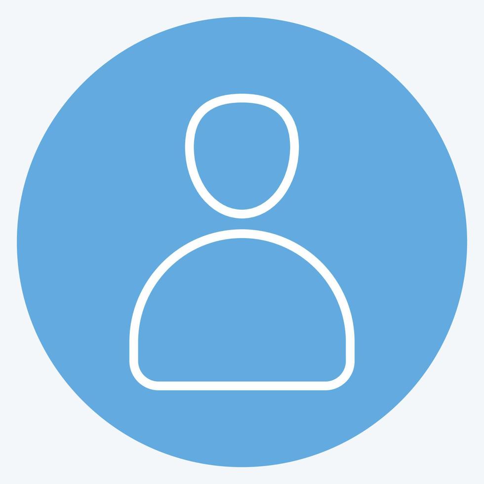 Icon Contacts. suitable for Mobile Apps symbol. blue eyes style. simple design editable. design template vector. simple symbol illustration vector