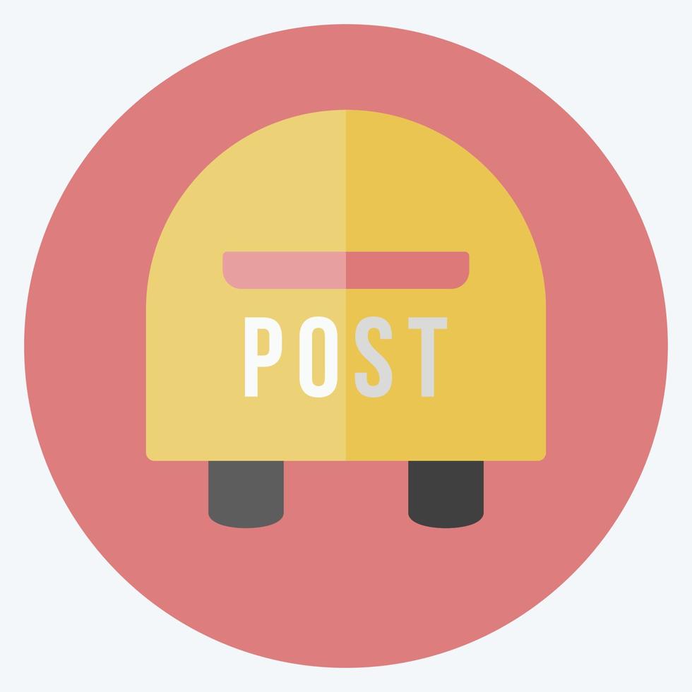 Icon Letterbox. suitable for Home symbol. flat style. simple design editable. design template vector. simple symbol illustration vector