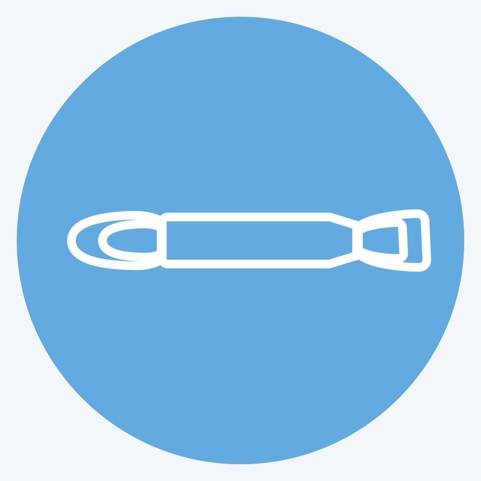 Icon Eyeshadow applicator. suitable for beauty care symbol. blue eyes style. simple design editable. design template vector. simple symbol illustration vector