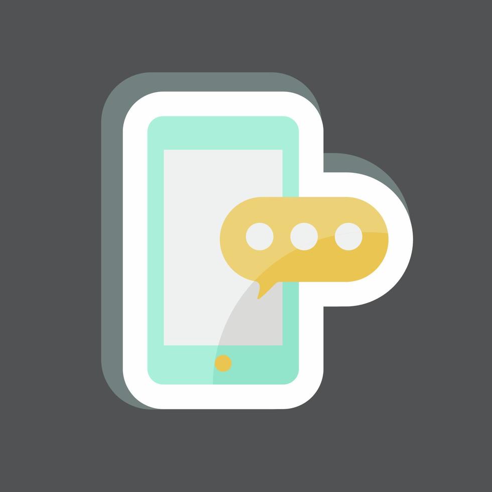 Sticker Typing. suitable for Education symbol. simple design editable. design template vector. simple symbol illustration vector