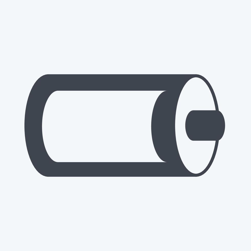 Icon Full Battery. suitable for Web Interface symbol. glyph style. simple design editable. design template vector. simple symbol illustration vector
