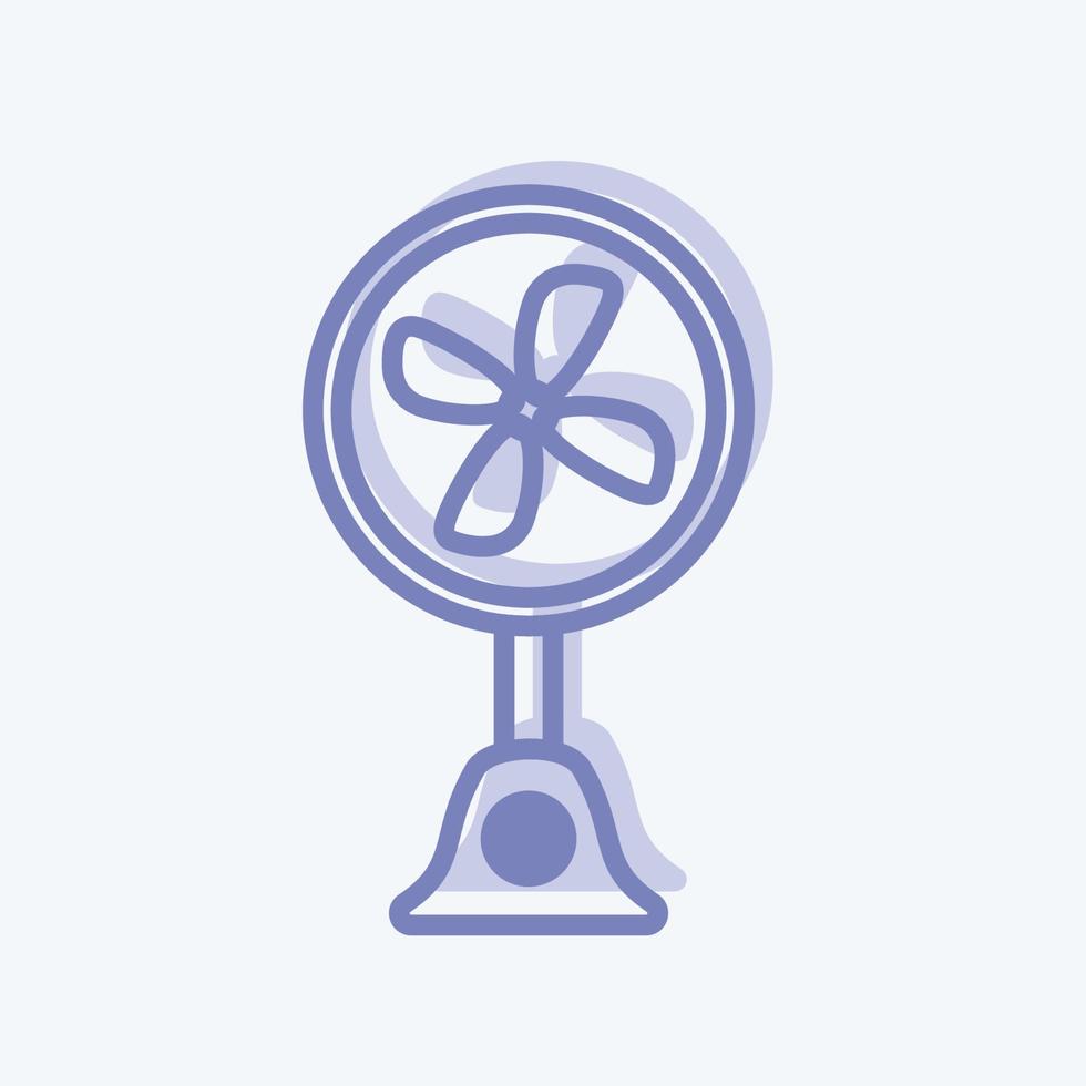 Icon Table Fan. suitable for Home symbol. two tone style. simple design editable. design template vector. simple symbol illustration vector