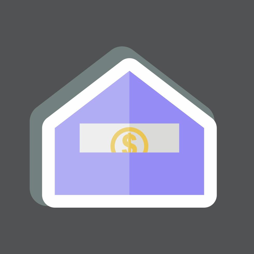 Sticker Send Money. suitable for Education symbol. simple design editable. design template vector. simple symbol illustration vector