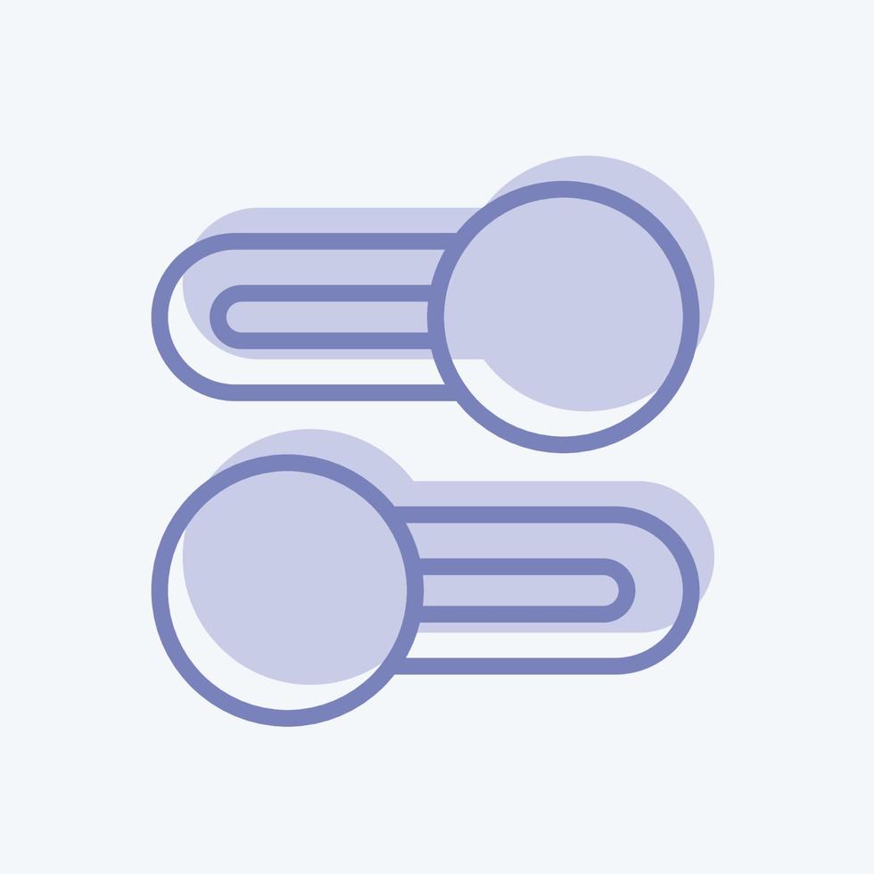 Icon Multiple Switches. suitable for web interface symbol. two tone style. simple design editable. design template vector. simple symbol illustration vector