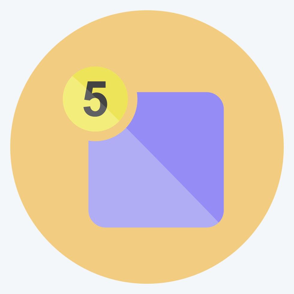 Icon Notification. suitable for web interface symbol. flat style. simple design editable. design template vector. simple symbol illustration vector