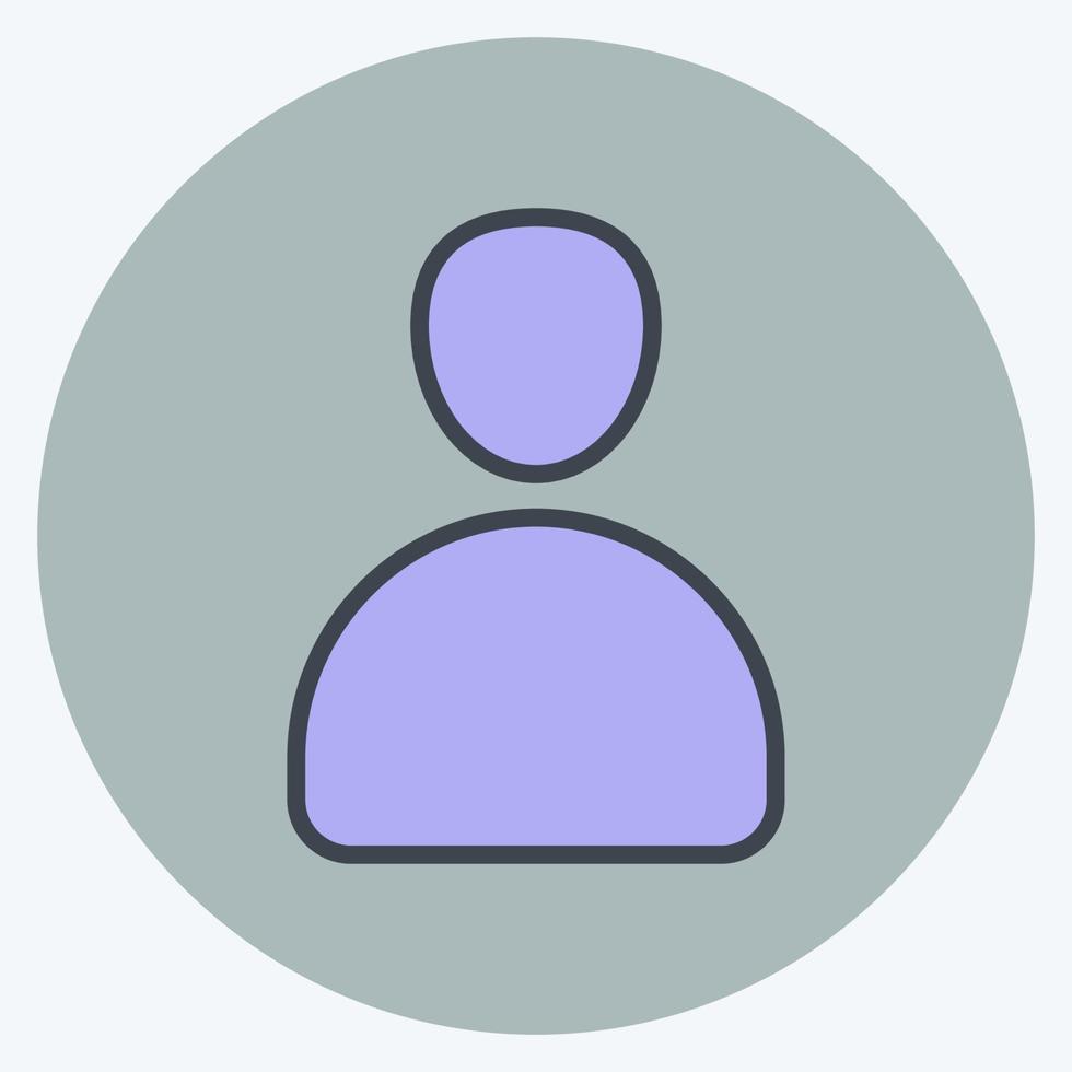 Icon Contacts. suitable for Mobile Apps symbol. color mate style. simple design editable. design template vector. simple symbol illustration vector