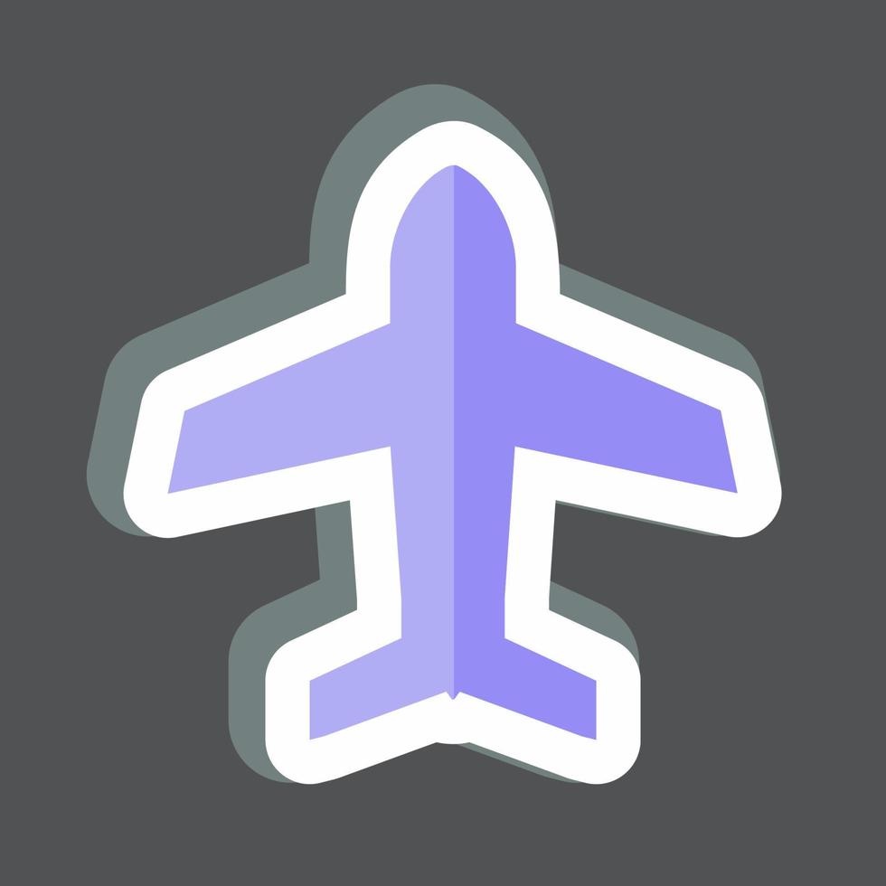 Sticker Airplane mode. suitable for Mobile Apps symbol. simple design editable. design template vector. simple symbol illustration vector