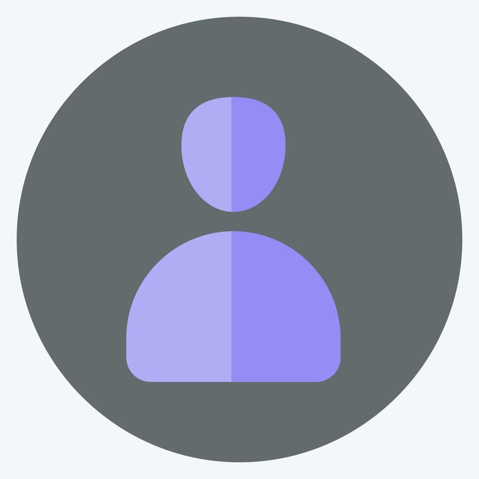 Icon Contacts. suitable for Mobile Apps symbol. flat style. simple design editable. design template vector. simple symbol illustration vector