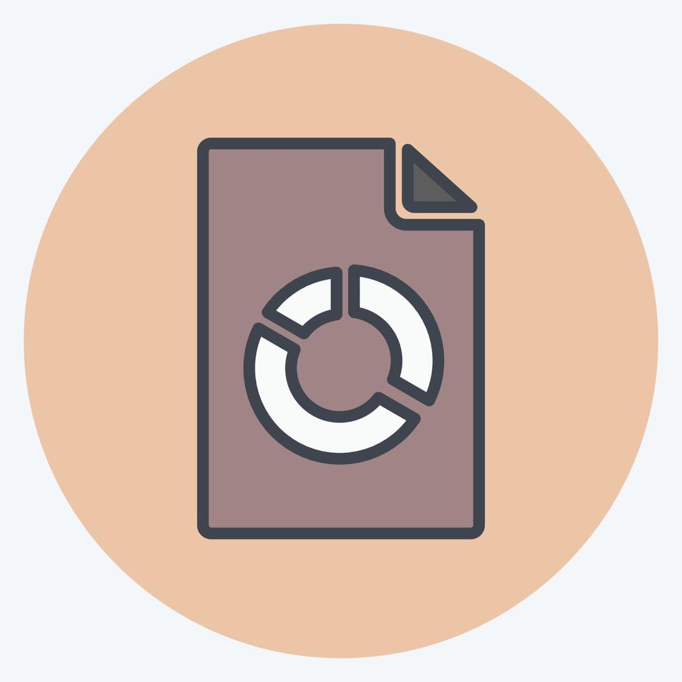 Icon Analytics. suitable for IT Services symbol. color mate style. simple design editable. design template vector. simple symbol illustration vector