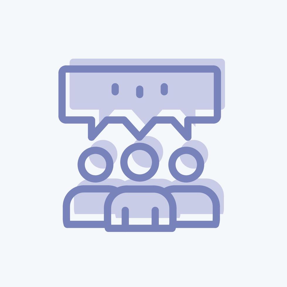 Icon Group Opinion. suitable for Feedback symbol. two tone style. simple design editable. design template vector. simple symbol illustration vector