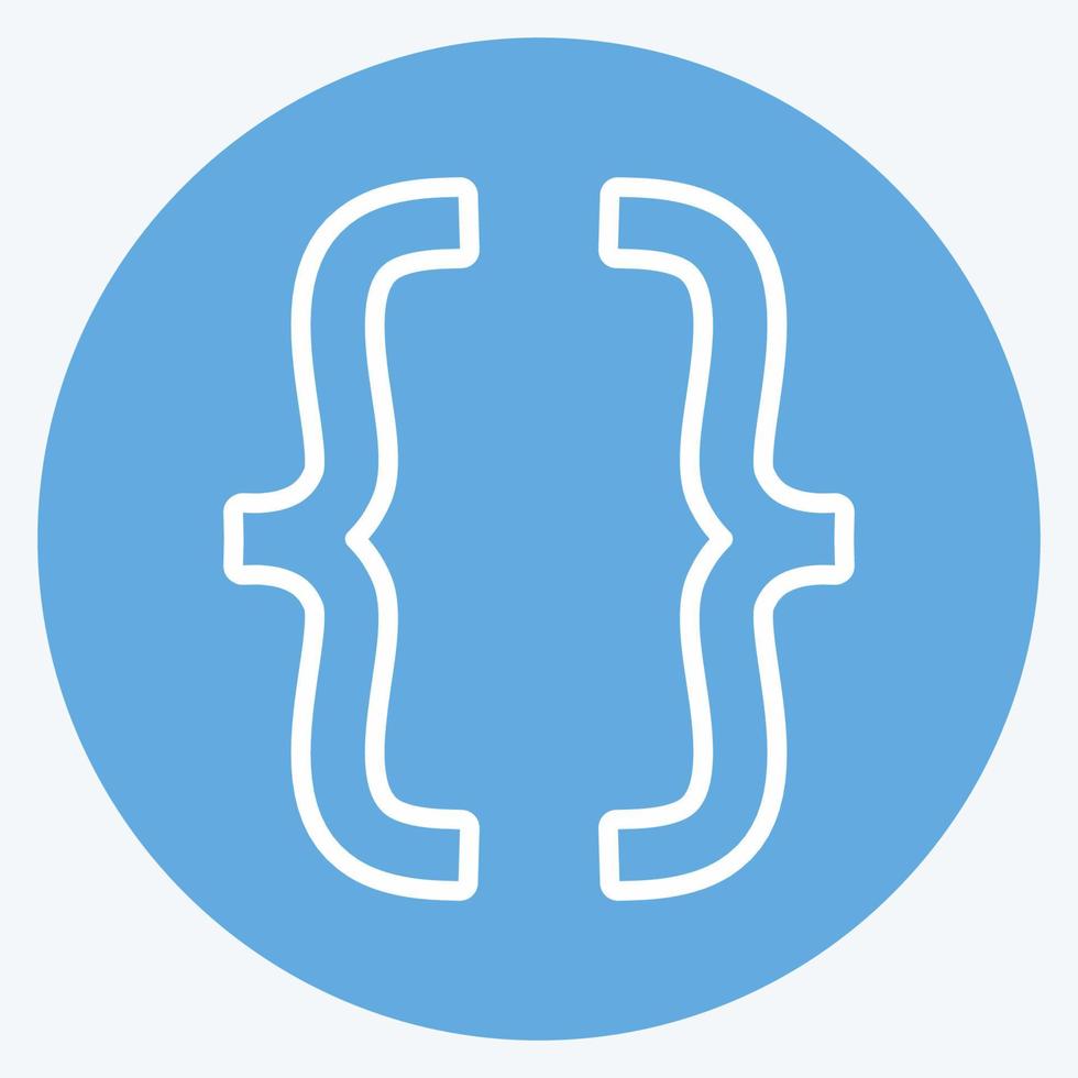 Icon Developer options. suitable for Mobile Apps symbol. blue eyes style. simple design editable. design template vector. simple symbol illustration vector