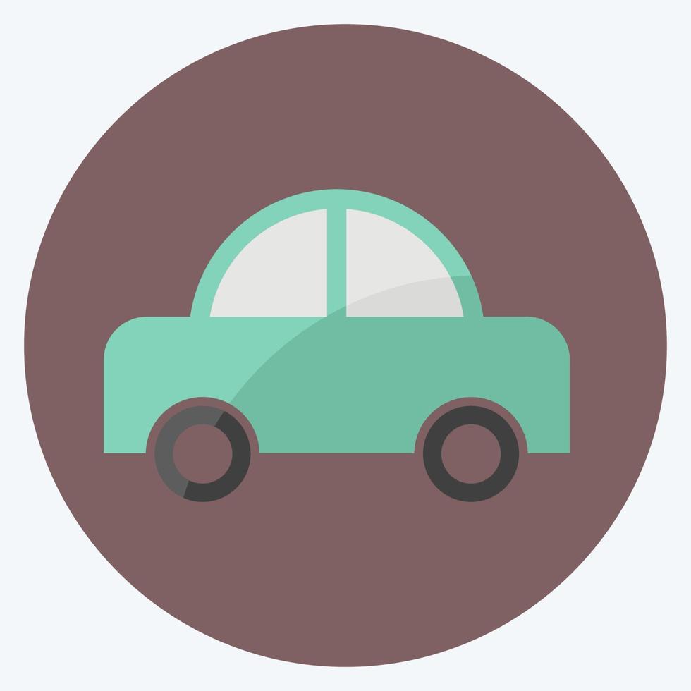 Icon Toy Car 1. suitable for Toy symbol. flat style. simple design editable. design template vector. simple symbol illustration vector