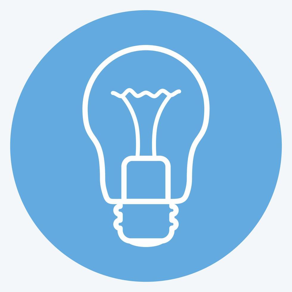 Icon Light Bulb. suitable for Home symbol. blue eyes style. simple design editable. design template vector. simple symbol illustration vector