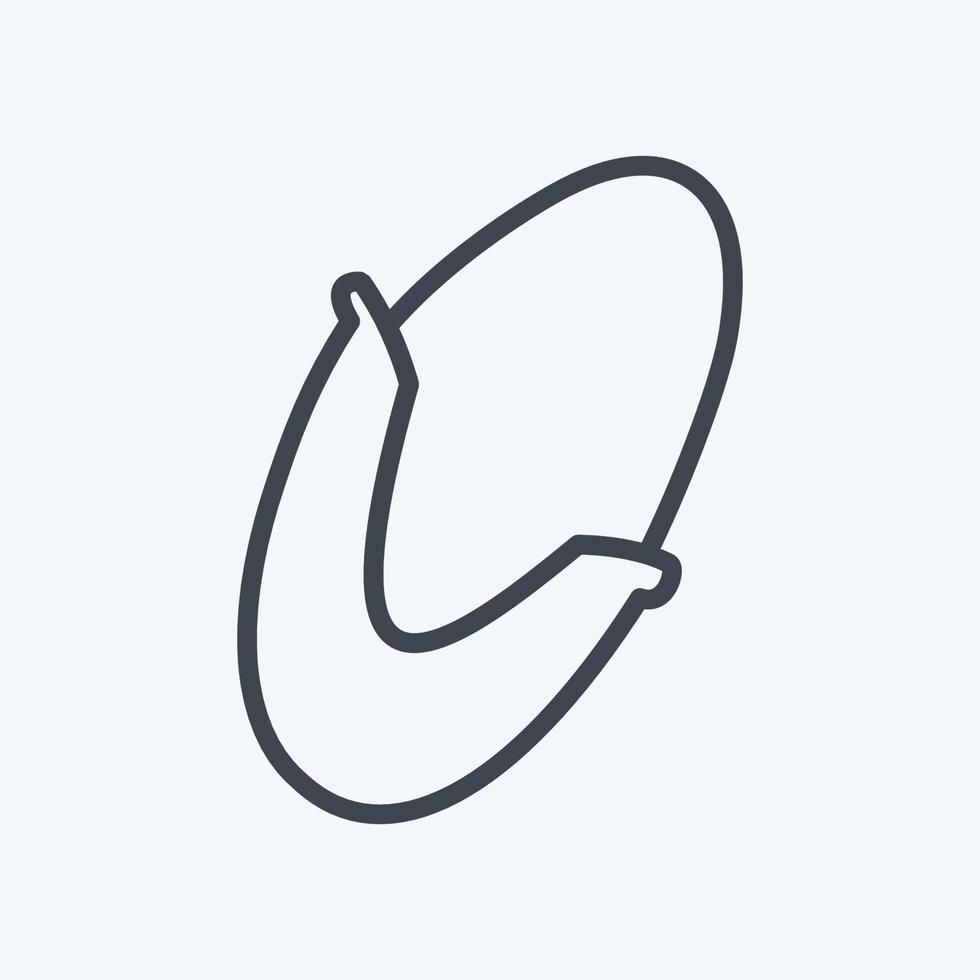 Icon Corn. suitable for Fruits and Vegetables symbol. line style. simple design editable. design template vector. simple symbol illustration vector