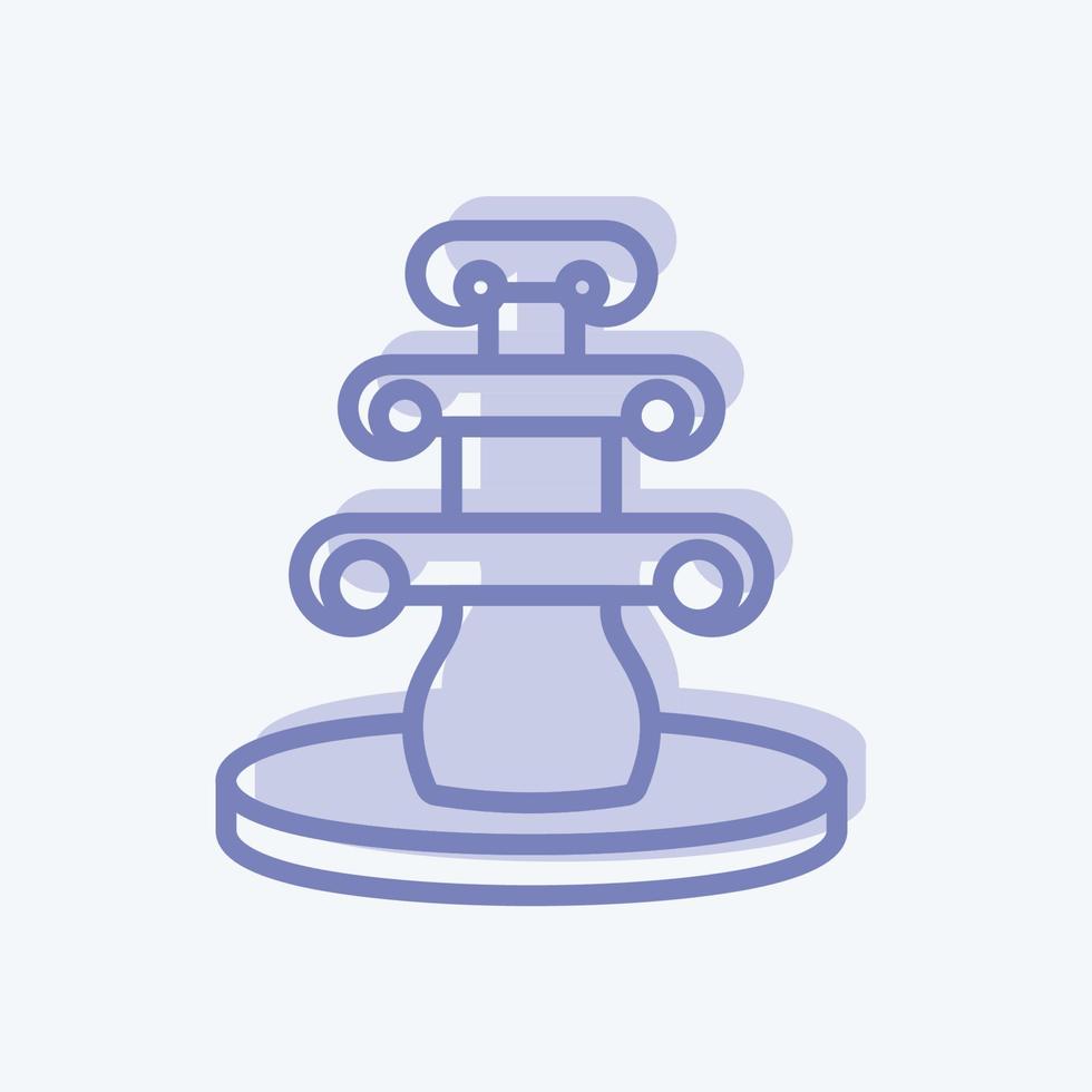 Icon Fountain. suitable for Home symbol. two tone style. simple design editable. design template vector. simple symbol illustration vector