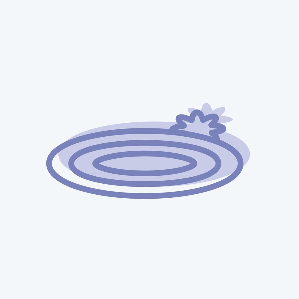 Icon Floating Flowers. suitable for Spa symbol. two tone style. simple design editable. design template vector. simple symbol illustration vector