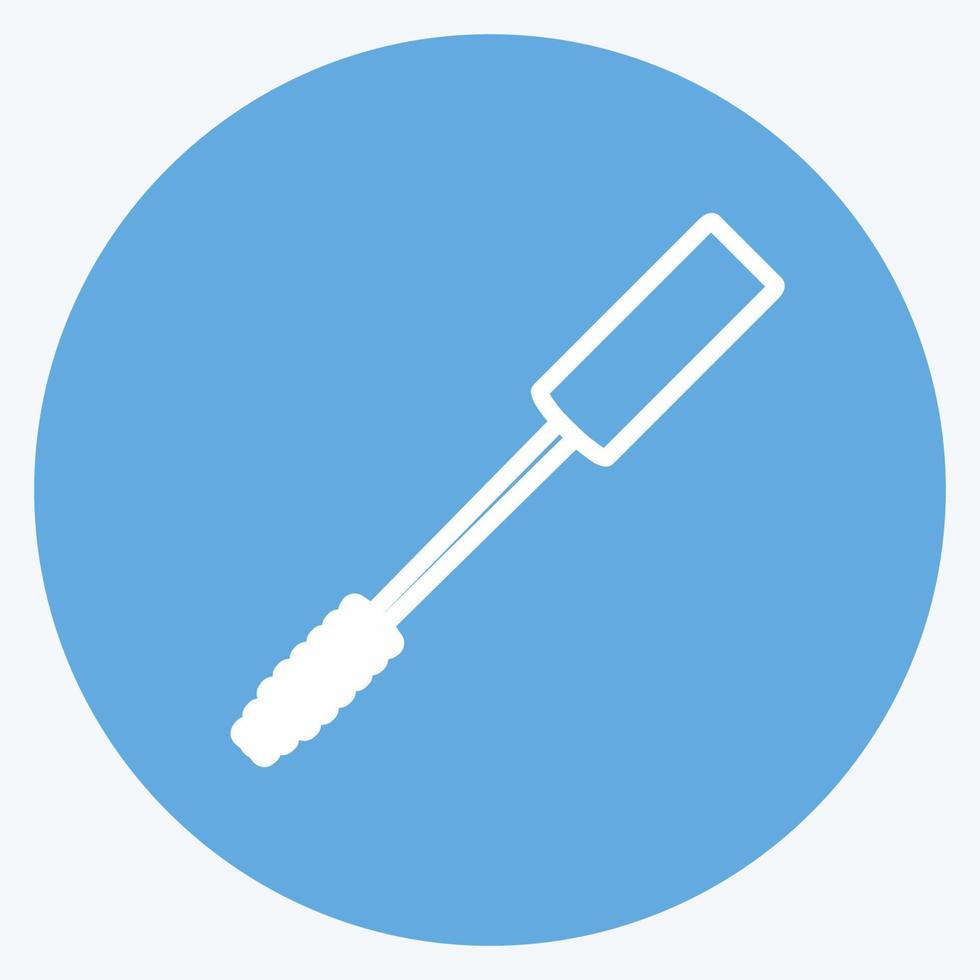 Icon Mascara Brush. suitable for beauty care symbol. blue eyes style. simple design editable. design template vector. simple symbol illustration vector