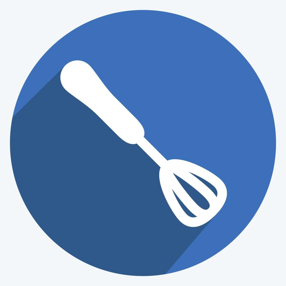 Icon Beater. suitable for Home symbol. long shadow style. simple design editable. design template vector. simple symbol illustration vector