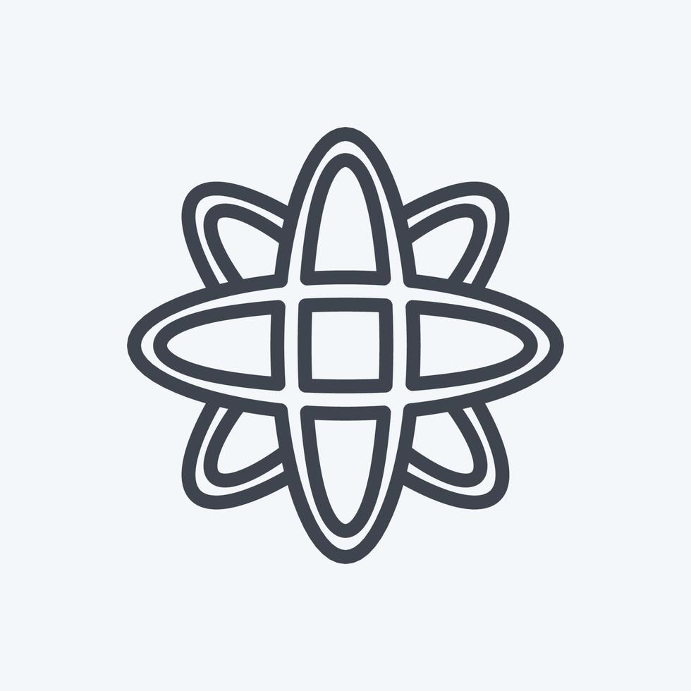 Icon Data Science. suitable for data analytics symbol. line style. simple design editable. design template vector. simple symbol illustration vector