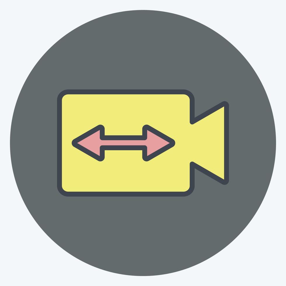 Icon Switch Video. suitable for Photo Editing symbol. color mate style. simple design editable. design template vector. simple symbol illustration vector
