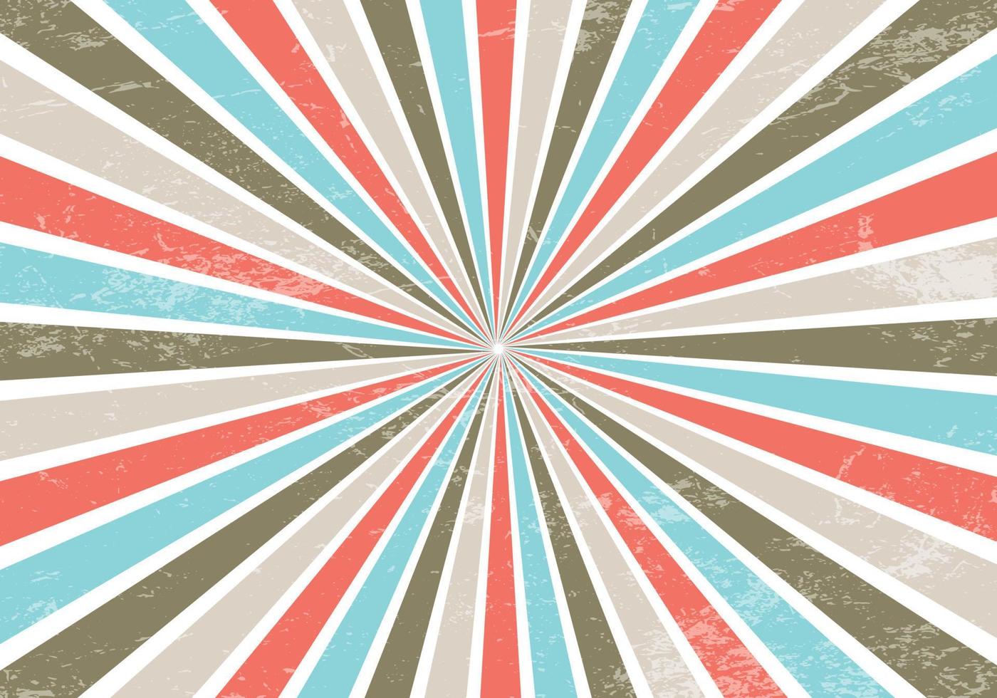 hermoso grunge sunburst fondo vintage vector