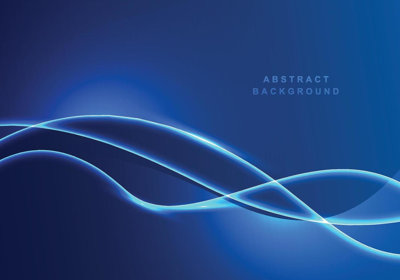 Abstract light blue flowing wave background vector