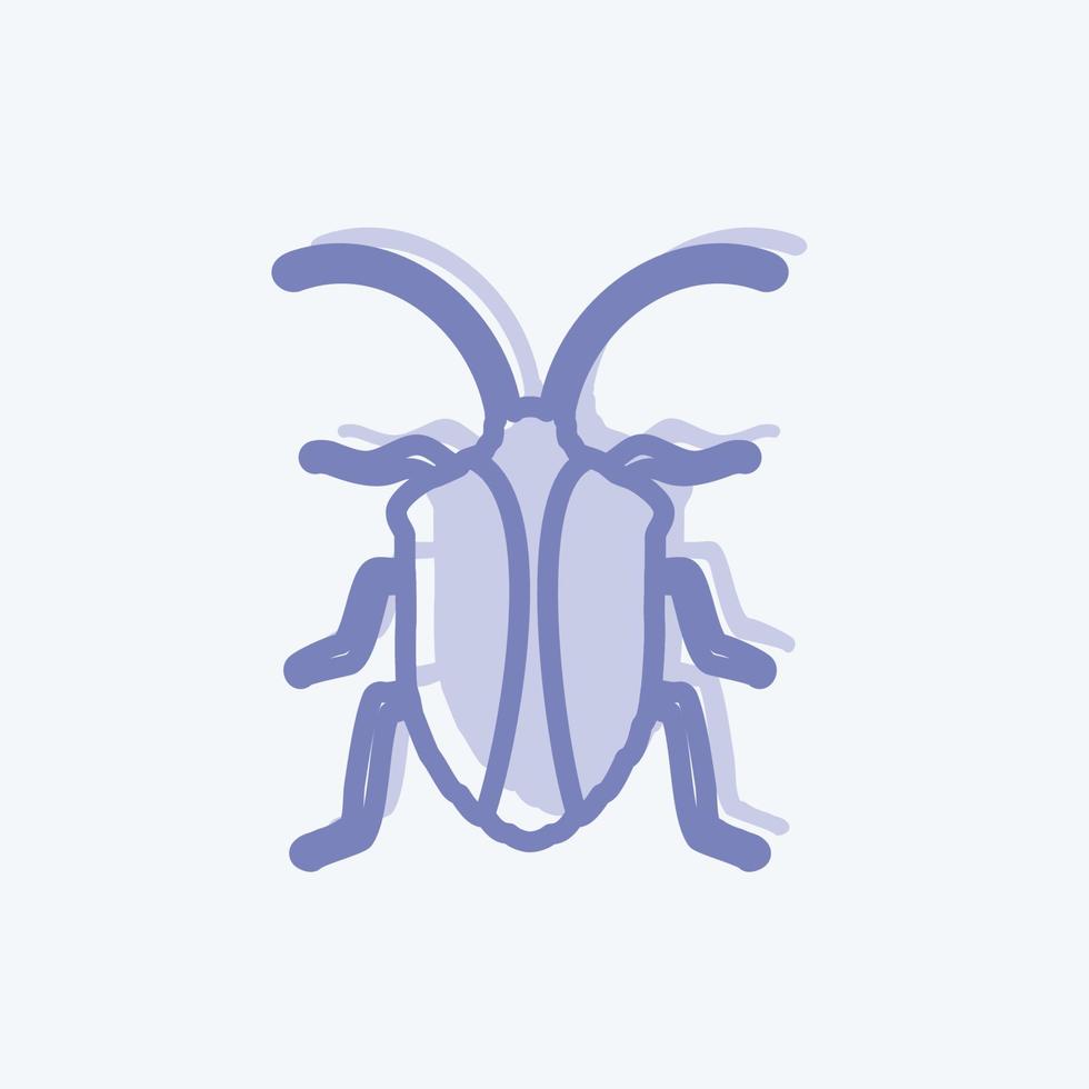 insecto icono. adecuado para el símbolo animal. estilo de dos tonos. diseño simple editable. vector de plantilla de diseño. ilustración de símbolo simple