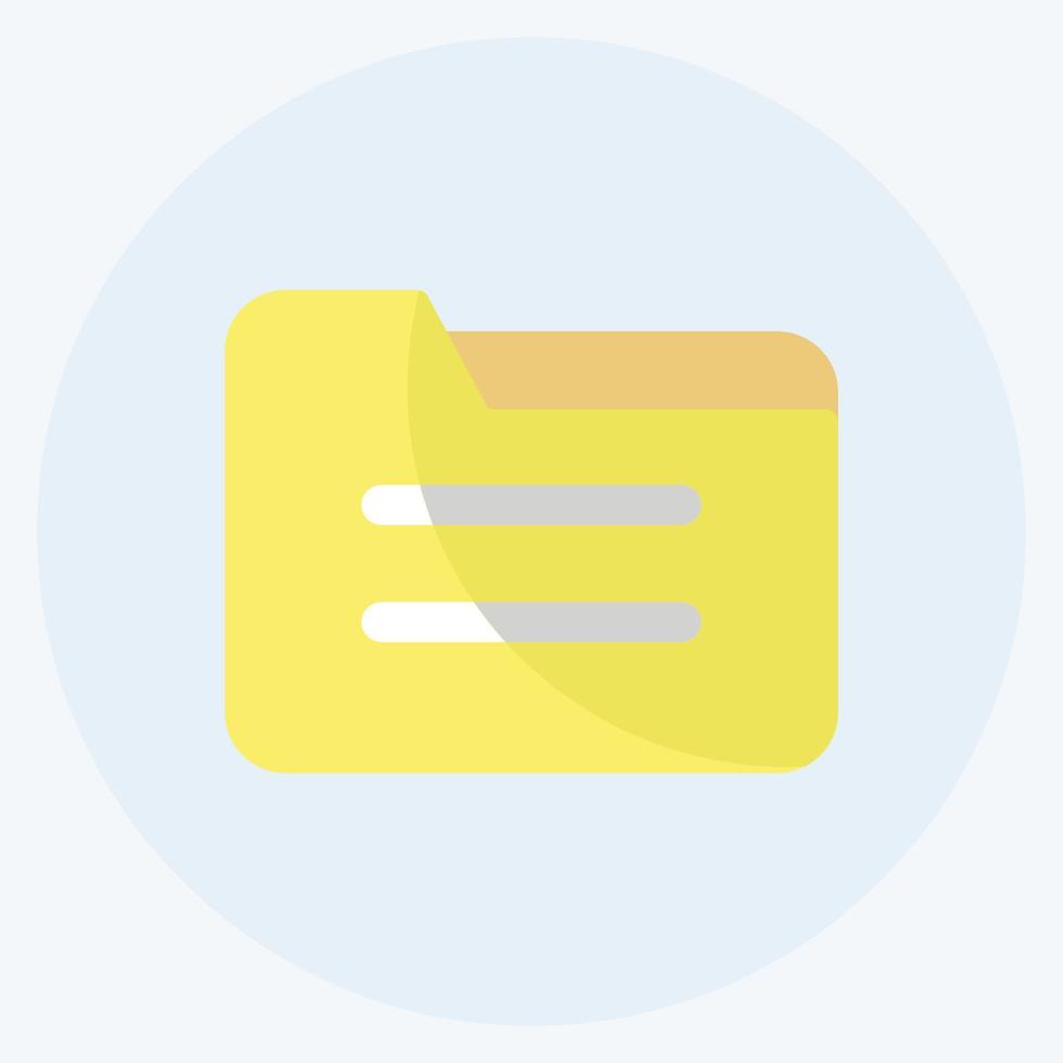 Icon Folder. suitable for web interface symbol. flat style. simple design editable. design template vector. simple symbol illustration vector