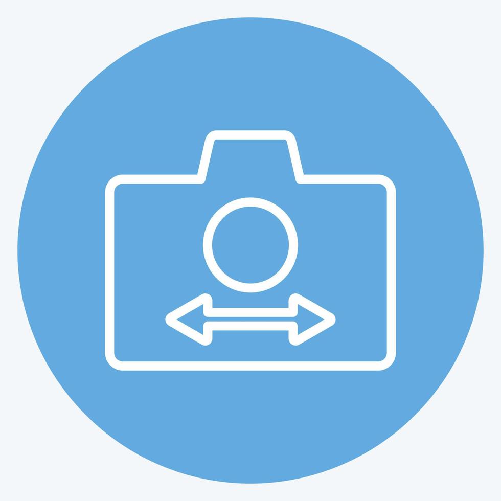 Icon Switch Camera. suitable for Photo Editing symbol. blue eyes style. simple design editable. design template vector. simple symbol illustration vector