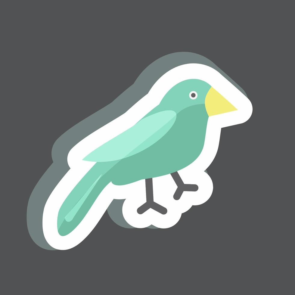 Sticker Sparrow. suitable for Spring symbol. simple design editable. design template vector. simple symbol illustration vector