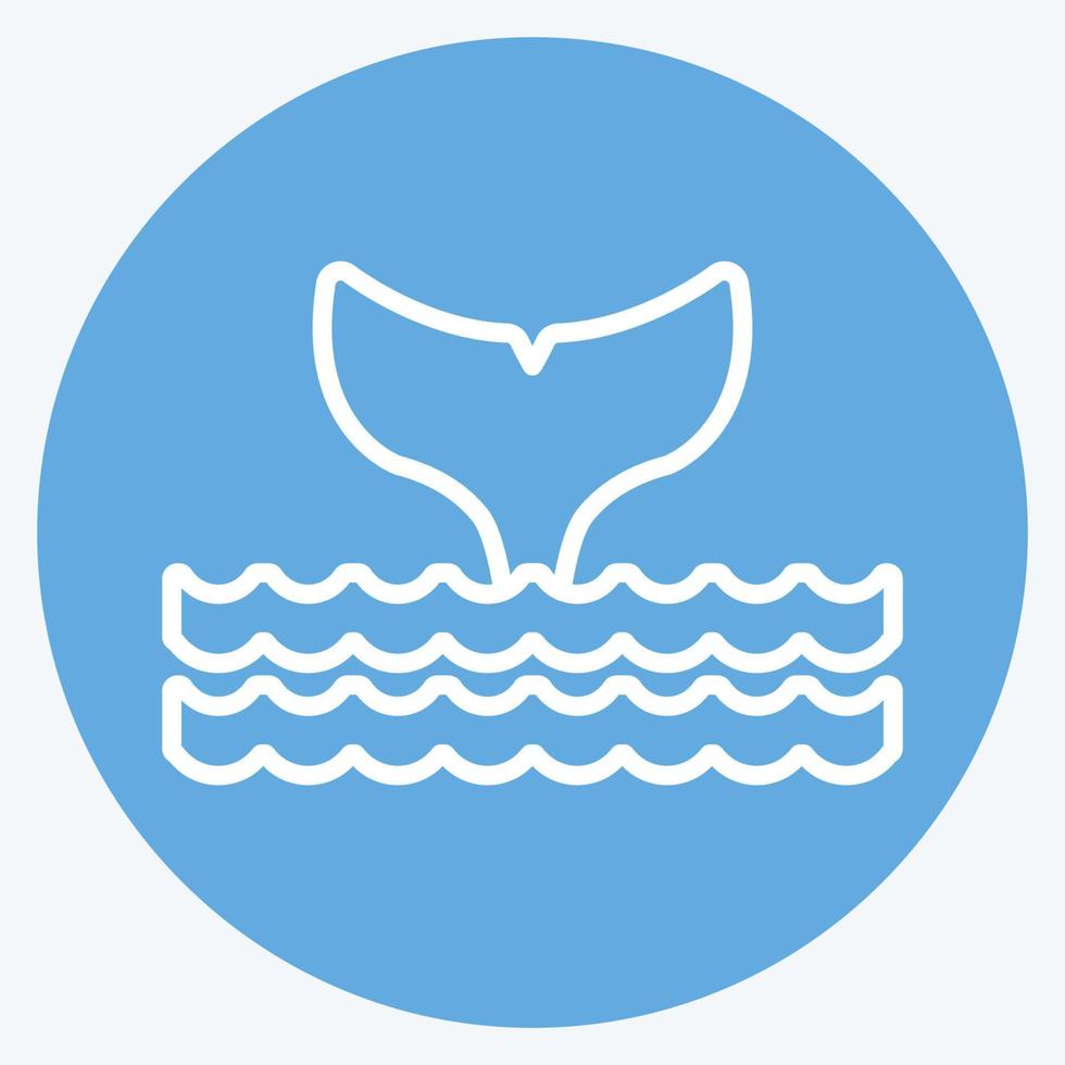 Icon Oceans. suitable for Community symbol. blue eyes style. simple design editable. design template vector. simple symbol illustration vector