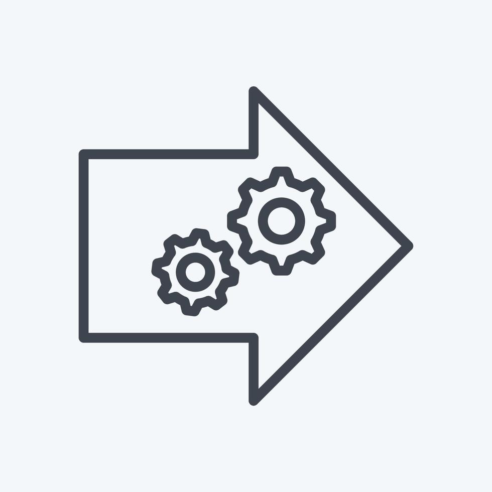 Icon Practical Learning. suitable for Community symbol. line style. simple design editable. design template vector. simple symbol illustration vector