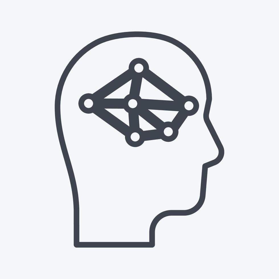 Icon Logic. suitable for Programming symbol. line style. simple design editable. design template vector. simple symbol illustration vector