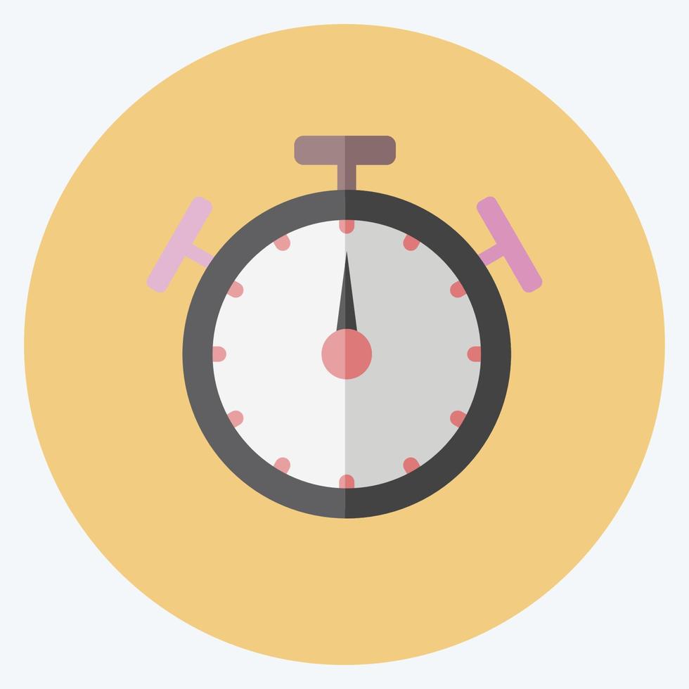 Icon Stopwatch. suitable for Web Interface symbol. flat style. simple design editable. design template vector. simple symbol illustration vector