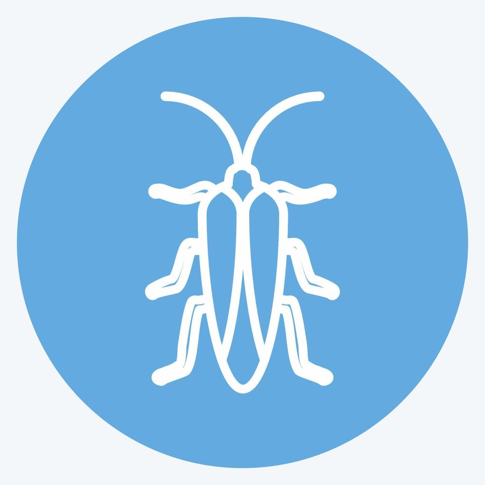 Icon Bug II. suitable for Animal symbol. blue eyes style. simple design editable. design template vector. simple symbol illustration vector