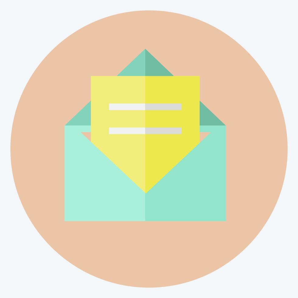 Icon Invitation. suitable for party symbol. flat style. simple design editable. design template vector. simple symbol illustration vector