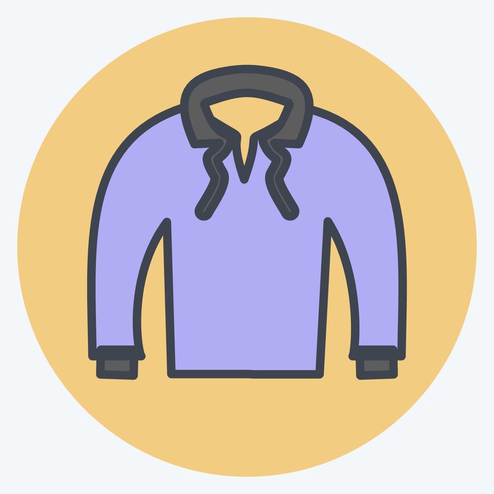 icono de detenerse. adecuado para el símbolo de accesorios masculinos. estilo compañero de color. diseño simple editable. vector de plantilla de diseño. ilustración de símbolo simple