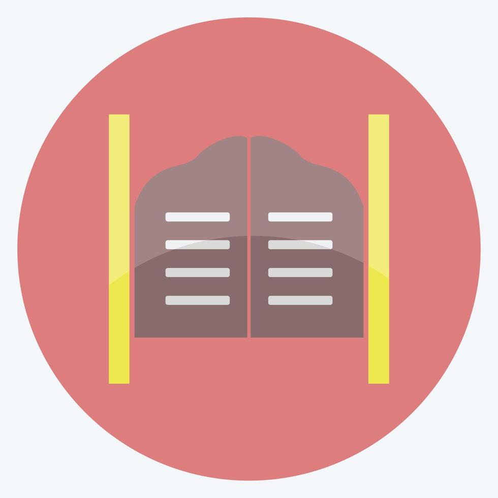 Icon Doors. suitable for Wild West symbol. flat style. simple design editable. design template vector. simple symbol illustration vector