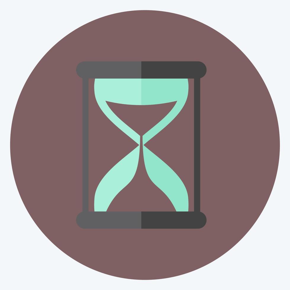 Icon Hourglass. suitable for web interface symbol. flat style. simple design editable. design template vector. simple symbol illustration vector