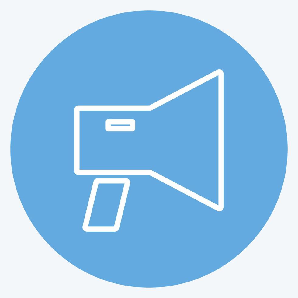 Icon Digital Marketing. suitable for Education symbol. blue eyes style. simple design editable. design template vector. simple symbol illustration vector