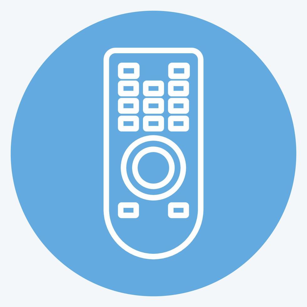 Icon Remote. suitable for Home symbol. blue eyes style. simple design editable. design template vector. simple symbol illustration vector