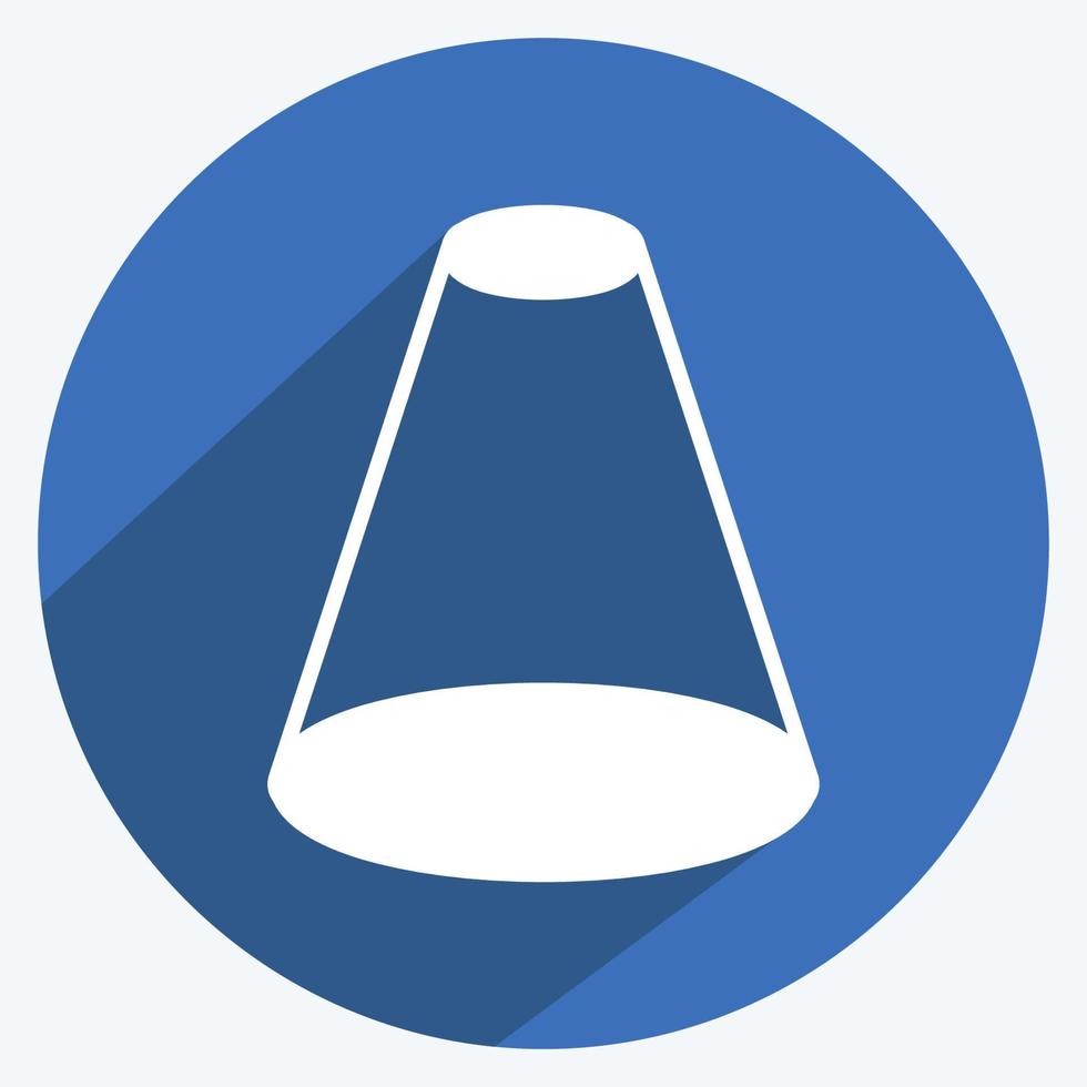 Icon Spotlight. suitable for web interface symbol. long shadow style. simple design editable. design template vector. simple symbol illustration vector