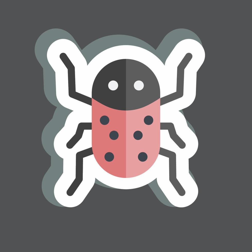 Sticker Insect Infestation. suitable for disasters symbol. color mate style. simple design editable. design template vector. simple symbol illustration vector