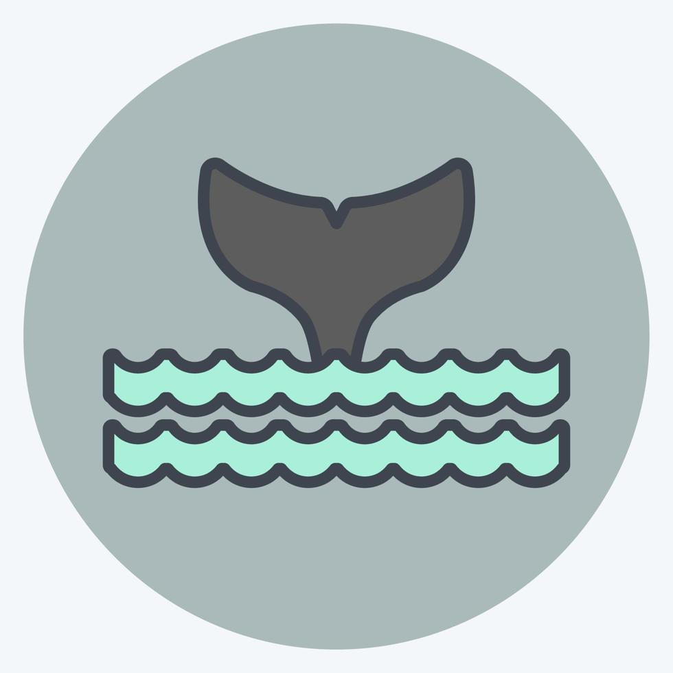 Icon Oceans. suitable for Community symbol. color mate style. simple design editable. design template vector. simple symbol illustration vector