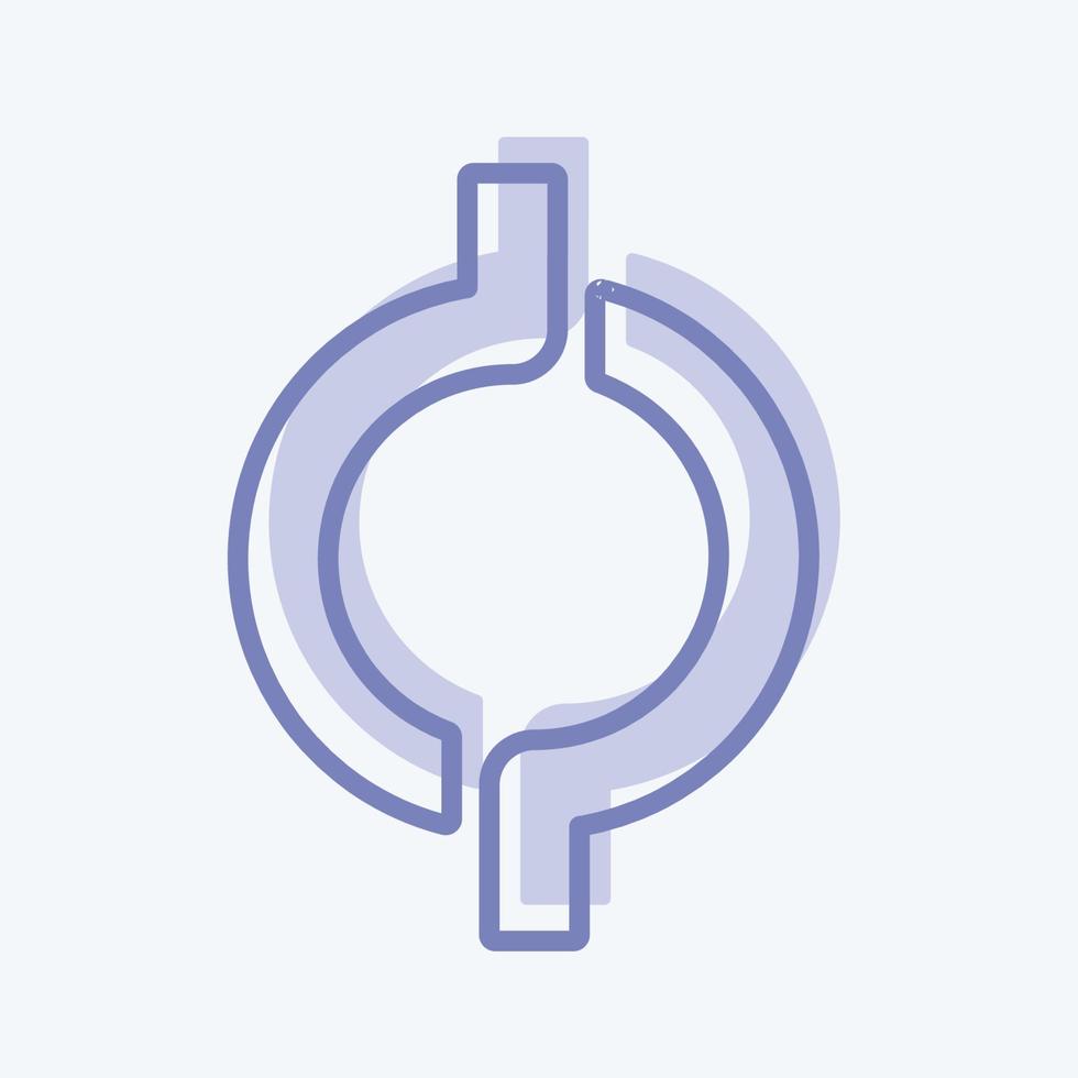 Icon Open Connection. suitable for Community symbol. two tone style. simple design editable. design template vector. simple symbol illustration vector
