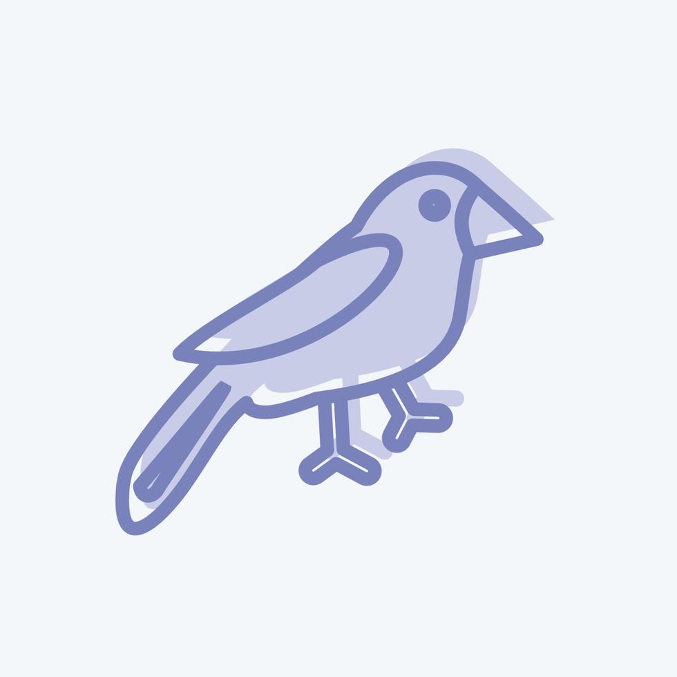 Icon Bird. suitable for Spring symbol. two tone style. simple design editable. design template vector. simple symbol illustration vector