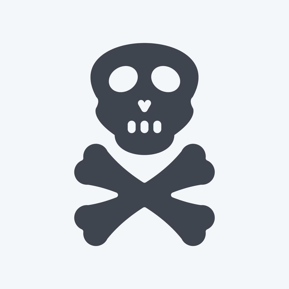 Icon Danger. suitable for disasters symbol. glyph style. simple design editable. design template vector. simple symbol illustration vector