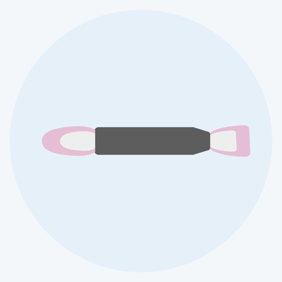 Icon Eyeshadow applicator. suitable for beauty care symbol. color mate style. simple design editable. design template vector. simple symbol illustration vector